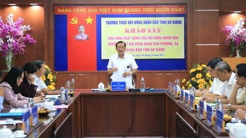 Thường trực HĐND tỉnh khảo sát tình hình hoạt động của HĐND, Thường trực HĐND các xã, phường