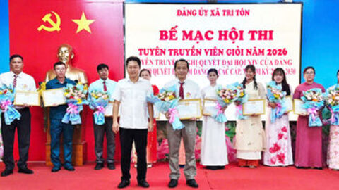 Bế mạc Hội thi Tuyên truyền viên giỏi xã Tri Tôn năm 2026