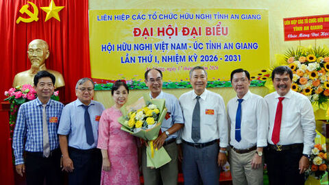 Ông Đào Thanh Hóa được bầu giữ chức Chủ tịch Hội Hữu nghị Việt Nam - Úc tỉnh An Giang