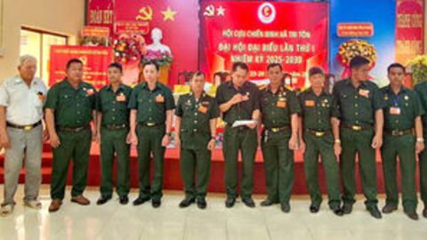 Đại hội đại biểu Hội Cựu chiến binh xã Tri Tôn lần thứ I