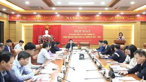 Họp báo về chương trình, nội dung Kỳ họp thứ 8, HĐND tỉnh Bắc Ninh khóa XIX, nhiệm kỳ...