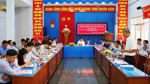 Trưởng ban Tổ chức Tỉnh ủy An Giang làm việc với 3 phường, xã về công tác chuẩn bị đại hội