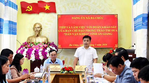 Xã Ba Chúc phát triển và nhân rộng 37 mô hình “Dân vận khéo”