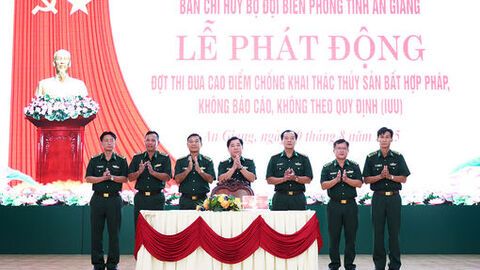 Bộ đội Biên phòng tỉnh An Giang phát động thi đua cao điểm chống khai thác IUU