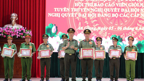 Công an tỉnh bế mạc Hội thi Báo cáo viên giỏi năm 2026