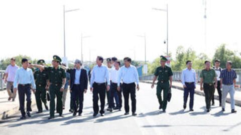 Khảo sát, làm việc về mở, nâng cấp Cửa khẩu quốc tế đường bộ và đường sông Khánh Bình