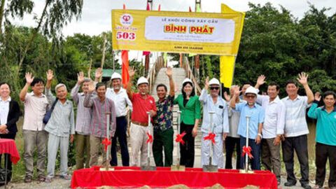UBND xã Cô Tô khởi công xây cầu Bình Phát (cầu Tuệ Tâm 503)