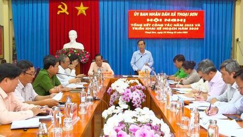 Xã Thoại Sơn nỗ lực thực hiện thắng lợi các mục tiêu phát triển kinh tế - xã hội năm 2026