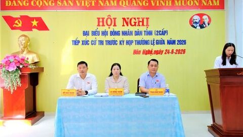 Tổ Đại biểu số 19 HĐND tỉnh An Giang tiếp xúc cử tri tại xã Hòn Nghệ