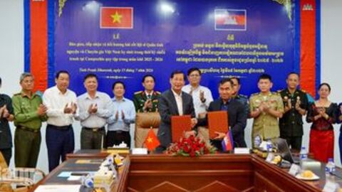 An Giang tiếp nhận 3 hài cốt liệt sĩ từ tỉnh Preah Sihanouk