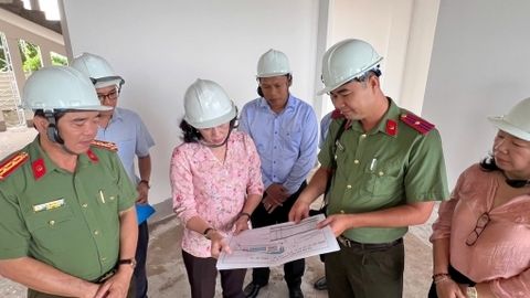 Kiểm tra tình hình giải ngân vốn đầu tư công các dự án của Công an tỉnh An Giang 