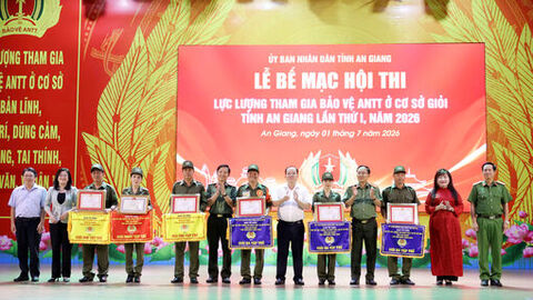 An Giang bế mạc Hội thi lực lượng tham gia bảo vệ an ninh trật tự ở cơ sở giỏi lần thứ I năm 2026 