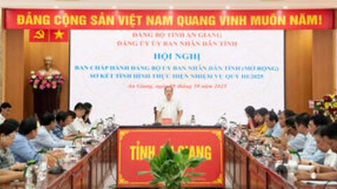 Ban Chấp hành Đảng bộ UBND tỉnh An Giang sơ kết tình hình thực hiện nhiệm vụ quý III năm 2025