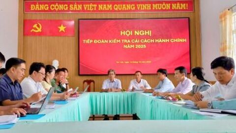 Kiểm tra công tác cải cách hành chính tại hai xã Tân Hội, Tân Hiệp