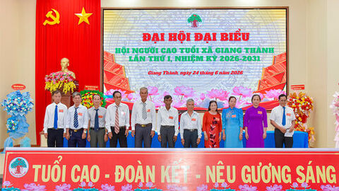 Đại hội Hội Người cao tuổi hai xã Giang Thành và Vĩnh Điều