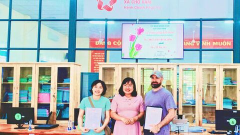 Trung tâm Phục vụ hành chính công xã Chợ Vàm thực hiện mô hình “2 chúc, 1 chia”