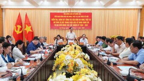 Phó Chủ tịch Quốc hội, Thượng tướng Trần Quang Phương: An Giang bảo đảm an ninh, an toàn cho cuộc bầu cử