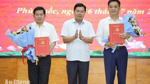 Đồng chí Lê Quốc Anh giữ chức Phó Trưởng Ban Tổ chức Tỉnh ủy An Giang