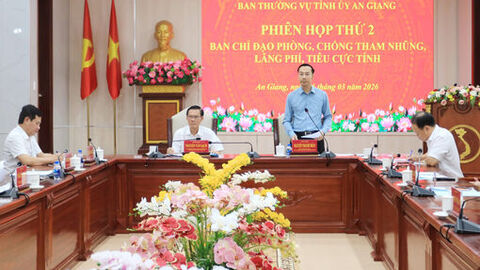 Ban Chỉ đạo Phòng, chống tham nhũng, lãng phí, tiêu cực tỉnh triển khai nhiệm vụ trọng tâm năm 2026 