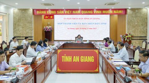Thành viên UBND tỉnh An Giang thông qua nhiều nội dung thuộc thẩm quyền