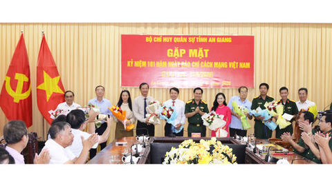 Bộ Chỉ huy Quân sự tỉnh An Giang họp mặt kỷ niệm 101 năm Ngày Báo chí cách mạng Việt Nam