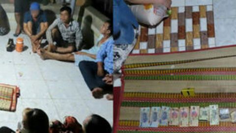 Triệt xóa điểm đánh bạc ăn thua bằng tiền, tạm giữ 21 đối tượng