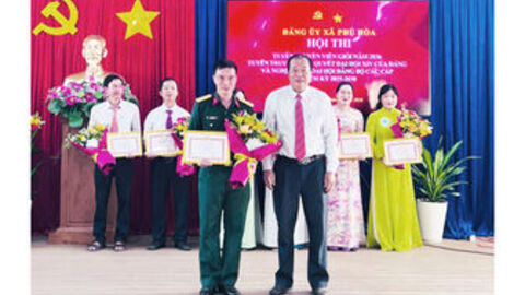 Xã Phú Hòa bế mạc Hội thi Tuyên truyền viên giỏi năm 2026