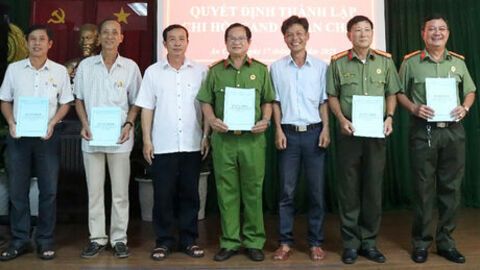 Thành lập Chi hội Cựu Công an nhân dân xã An Châu