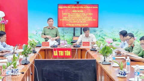 An Giang diễn tập ứng phó sự cố an ninh mạng tại hai xã Tri Tôn, Cô Tô