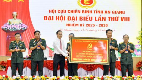 Đồng chí Lê Hoàng Vũ giữ chức Chủ tịch Hội Cựu chiến binh tỉnh An Giang nhiệm kỳ 2025 - 2030