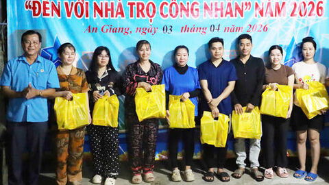 Công đoàn An Giang tổ chức chương trình “Đến với nhà trọ công nhân”