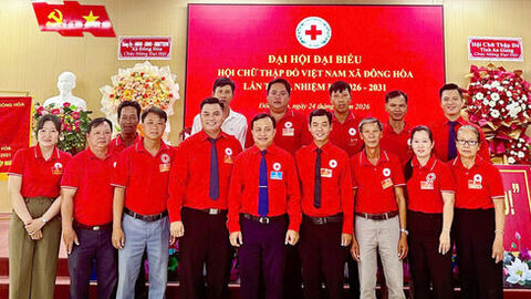 Đại hội đại biểu Hội Chữ thập đỏ xã Đông Hòa nhiệm kỳ 2026 - 2031