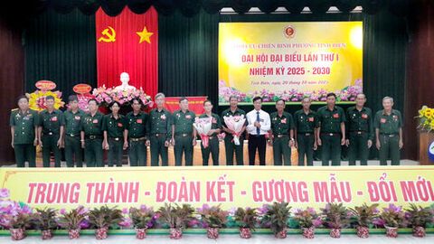 Đại hội đại biểu Cựu chiến binh phường Tịnh Biên nhiệm kỳ 2025 - 2030
