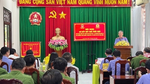Sơ kết phối hợp giải quyết nguồn tin tội phạm tại cơ sở