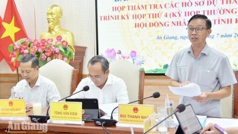 An Giang thẩm tra 2 nghị quyết về kinh phí giáo dục 