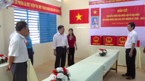 Kiểm tra công tác chuẩn bị bầu cử tại 3 xã: Phú Lâm, Bình Thạnh Đông và Hòa Lạc