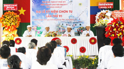 Hội thánh Cao Đài Bạch Y, Liên đoàn Chơn Lý tổ chức đại lễ kỷ niệm Chơn tu lần thứ 91