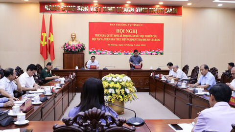 Tỉnh ủy An Giang triển khai kế hoạch giám sát việc học tập, triển khai Nghị quyết Đại hội XIV của Đảng