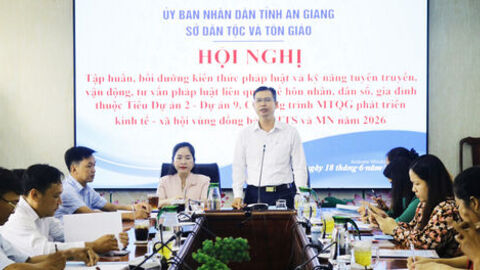 Sở Dân tộc và Tôn giáo tỉnh An Giang hướng dẫn triển khai Chương trình mục tiêu quốc gia cho đại biểu 8 xã