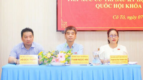 Đại biểu Quốc hội tỉnh An Giang tiếp xúc cử tri xã Cô Tô
