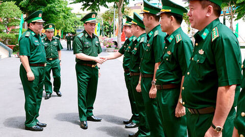 Bộ Tư lệnh Bộ đội Biên phòng kiểm tra công tác quản lý, bảo vệ biên giới tại An Giang