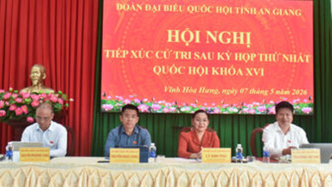 Đại biểu Quốc hội tỉnh An Giang, đơn vị số 6 tiếp xúc cử tri xã Vĩnh Hòa Hưng