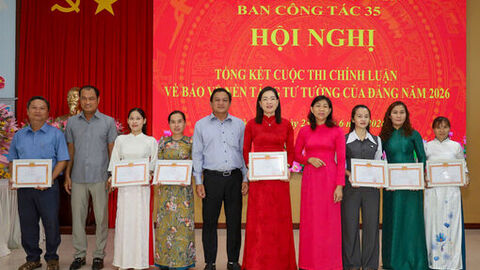 Hòa Điền tổng kết Cuộc thi Chính luận về bảo vệ nền tảng tư tưởng của Đảng năm 2026