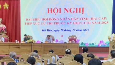 Đại biểu HĐND tỉnh An Giang tiếp xúc cử tri phường Hà Tiên và Tô Châu