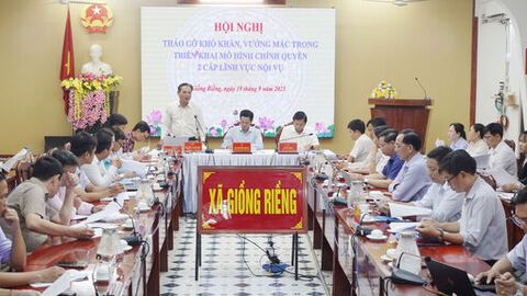 Tháo gỡ khó khăn trong triển khai mô hình chính quyền 2 cấp