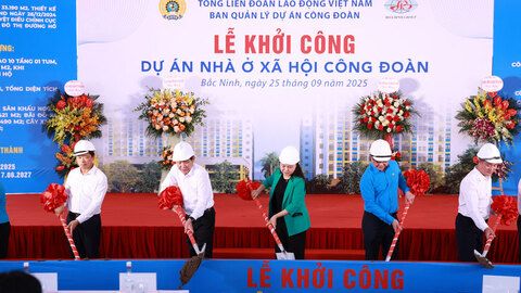 Bắc Ninh: Khởi công dự án nhà ở xã hội công đoàn