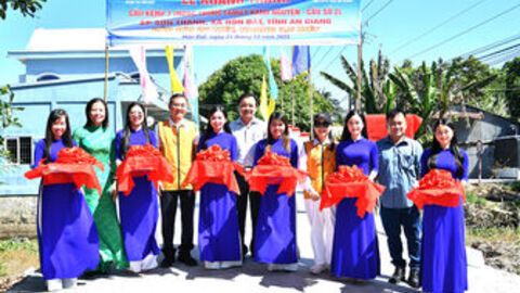 Xã Hòn Đất khánh thành cầu Kênh 7