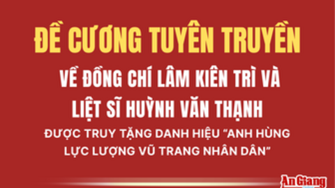 Anh hùng LLVT nhân dân Lâm Kiên Trì và Huỳnh Văn Thạnh