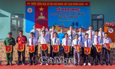 Cụm số 11 khai mạc Đại hội Thể dục thể thao lần thứ I