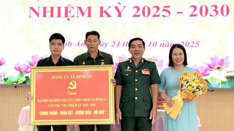 Đại hội đại biểu Hội Cựu chiến binh xã Bình An, nhiệm kỳ 2025 - 2030
